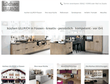 Tablet Screenshot of kuechen-ullrich.de